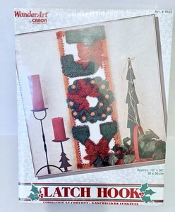 Kit de alfombra con gancho de cierre de Navidad vintage JOY #4653 Caron Wonder Art - Nuevo - Imagen 1 de 11