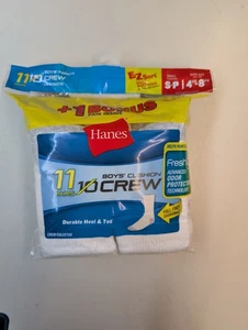 Hanes 421/11 Boys EZ-Sort 11-Pack Crew Socks with Odor Protection - Picture 1 of 6