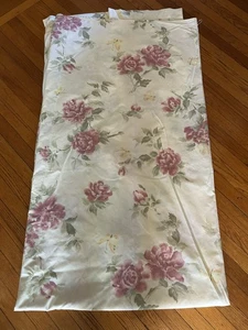 Vtg Floral Flat Sheet King Sz 110 X 100 - Picture 1 of 2