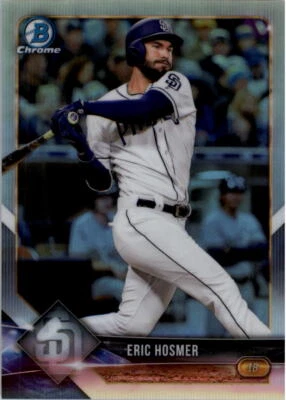 2018 Bowman Chrome Refractors #82 Eric Hosmer /499 - NM-MT - Image 1 of 2