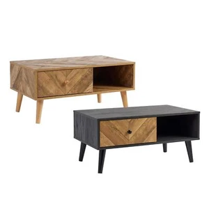 Coffee Table Rectangular 1 Drawer Open Storage Home Living Room Furniture Unit - Picture 1 of 23