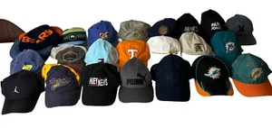 Lot of +20 USA Brands Dad Hats Resale Snapbacks Strapbacks Reseller NFL Nike - Picture 1 of 12