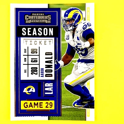 Aaron Donald 2020 Panini Contenders Card #53 NFL Los Angeles Rams - Image 1 of 2