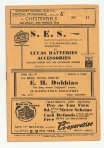 Southport v Chesterfield 1961/62 Division 4 - Picture 1 of 1