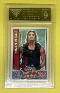 Roman Reigns WWE Slam Attax Superstars Rookie RC Wrestling Card Get Graded 9 - Picture 1 of 2