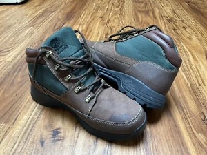 Timberland Mens Mid Field Boots Leather Green Men 11 - Picture 1 of 12