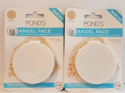2x Pond's ANGEL FACE Compact Powder Ponds GITANO Soft & Natural All Skin 12g - Image 1 of 3