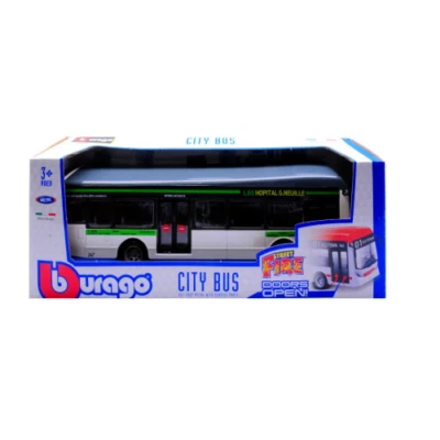 BURAGO STREET FIRE  CITY BUS L65 HOSPITAL G.NEUVILLE  19 cm     ART  18-32102GW - Immagine 1 di 2
