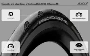 Continental GP5000 All-Season Tubeless Tyre GP5000 AS TR *PAIR* 2 Tyres - Picture 1 of 1
