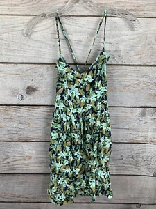 Hollister Floral Spaghetti Strap Elastic Back Dress 100% Viscose Girl's Size S - Picture 1 of 4