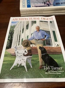 ARCHITECTURAL DIGEST MAGAZINE July 2004 Ted Turner Cover His Plantation home - Picture 1 of 2