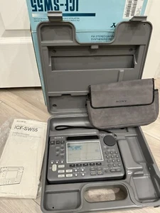 SONY ICF-SW55 WORLD BAND & SHORT WAVE RECEIVER RADIO AM FM PORTABLE W/ MANUALS - Picture 1 of 13
