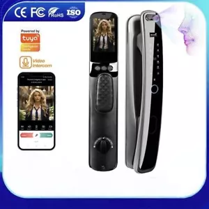 3D Face Recognition Unlock Digital Door Lock With Camera FIngerprint Password - Picture 1 of 12