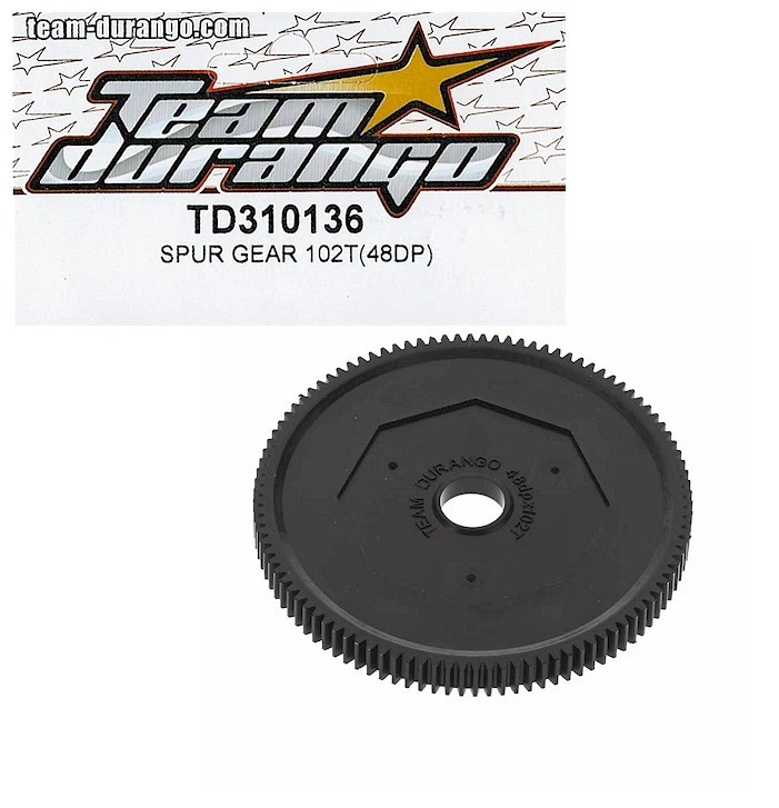 Team Durango TD310136 Spur Gear 102T (48DP) DESC410v2 DESC410R DESC410Rv2 Truck - Image 1 of 1