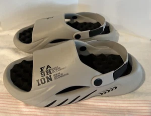 Men's Massage Sandals Non-Slip Open-Toe Gray Sliders Outdoor/ Beachwear Sz 10-11 - Picture 1 of 10