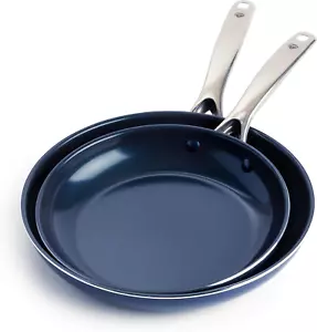 Cookware 9.5" & 11" Frying Pan Skillet Set, Diamond Infused Ceramic Healthy Nons - Picture 1 of 10