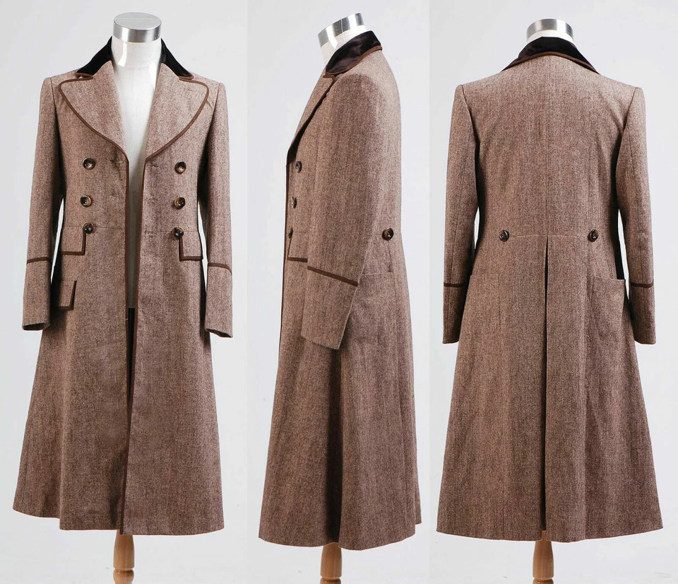 Gabardina Larga Who is Doctor Dr. Crudo Marrón S-XXXL Uniforme Disfraz Juegos con disfraces Foto 1 de 4