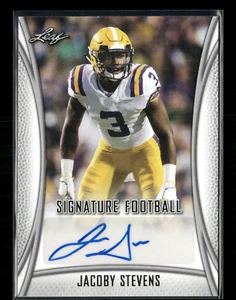 Jacoby Stevens 2021 Leaf Signature Football Auto - Picture 1 of 2