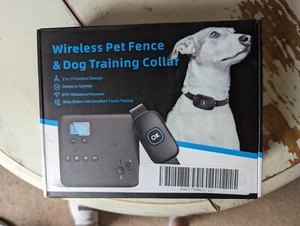 Peket GPS Wireless Pet Fence & Rechargeable Dog Training Collar 2 in 1 - Picture 1 of 3