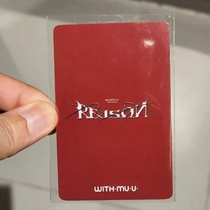 MONSTA X Fotokarte REASON 12th Mini Album SET LUCKYDRAW withmuu MONSTAX - Bild 1 von 4