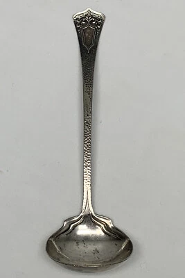 Antiguo Continental MFG. Cuchara plateada Co. NY "Plymouth" Foto 1 de 4