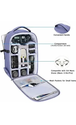 MOSISO Camera Backpack, 15-16 inch DSLR/SLR/Mirrorless Photography Bag - Image 1 of 3