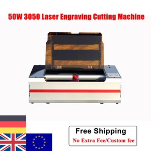 Máquina cortadora de grabado láser 50W 3050 CO2 corte para vidrio plástico 300*500 mm - Imagen 1 de 11