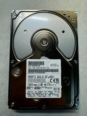 IBM 22L0211 DDRS-39130 9.13GB 7.2K RPM Cache 512KB Ultra Wide SCSI 68PIN 3.5" - Image 1 of 4