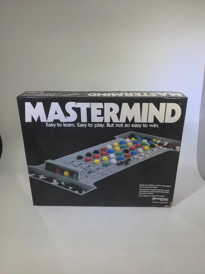  Retro Mastermind Game Pressman 2015 "Crack The Code" Used *Missing Key Pegs #ML - Image 1 of 4