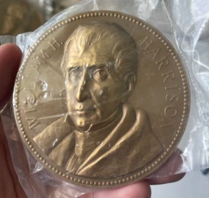 Medalla de bronce Restrike PR-7 L2 con fecha de 1841 William H Harrison Memorial Estados Unidos como nueva - Imagen 1 de 2