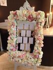Floral Frame for Table plans invitations and Easel hire wedding event FOR HIRE 