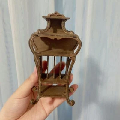 1:12娃娃屋微型女巫魔法老式橱柜木质未完成家具 — 第 1/4 张图片