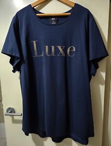 NEW - CITY CHIC Plus Size XXL (24) LUXE Beaded Love Top Tee T-shirt