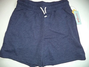 New Girl's Blue Cat & Jack Shorts Size XL 14-16 NWT Stretchy Drawstring - Picture 1 of 2