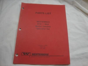Westerbeke BTG 9 KW marine gasoline generator set Parts List Manual  - Bild 1 von 4