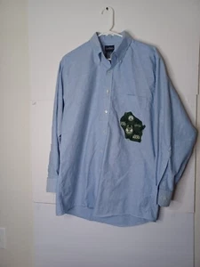 Milwaukee Bucks Basketball Button Down Langarm blau Hemd Herren Large - Bild 1 von 5