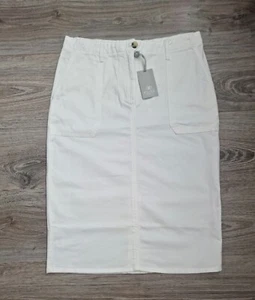 Pure Collection Women's Chino Pencil Skirt Size UK 10 - Picture 1 of 10