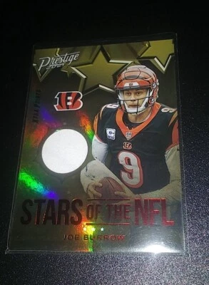 JOE BURROW 2021 PRESTIGE STARS OF THE NFL RED XTRA POINTS SP WHITE PATCH Bengals - Image 1 of 4