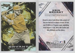 2018 Topps Fire Gold Minted Kris Bryant #97