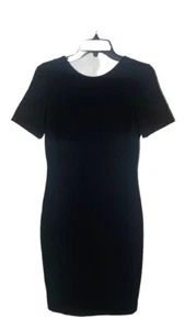 NWT Womens ZARA Perfect Fit Little Black Dress-Zipper Cut Out Back Design-Medium - Picture 1 of 8