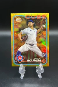 Actualización cromada Topps 2024 - Shota Imanaga Radiating Rookies RR-24 SSP impresión corta - Imagen 1 de 2