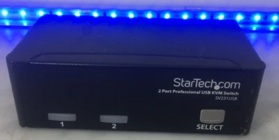 StarTech SV231DDVDUA 2-Port DVI-I VGA KVM Switch  #178 - Image 1 of 3