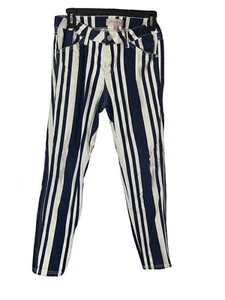 Women’s Blue and White striped philosophy Republic Clothing pants size 8 - Picture 1 of 6