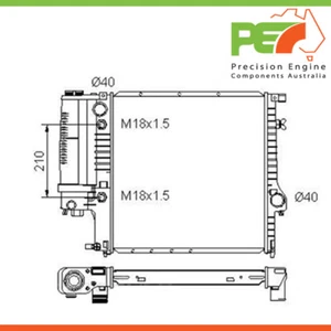 Totalmente Nuevo * PROTEX * Radiador para BMW Z3 Roadster Número de Pieza RADB002 - Imagen 1 de 4