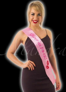 Stag Night Pink Queer As F**k Flashing Sash - Picture 1 of 1