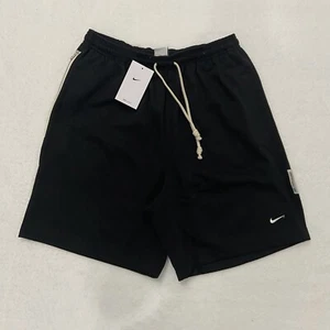 SZ M | Nike Standard Issue Shorts 8" French Terry Basketball Shorts Black DQ5712 - Picture 1 of 6