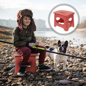 Plastikklapphocker Kind Tragbarer Stuhl Zusammenklappbarer Anglerhocker - Bild 1 von 10