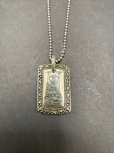 ⭐️Wunderschöne Sterling Silber Halskette mit Liebe Anhänger - Bild 1 von 5