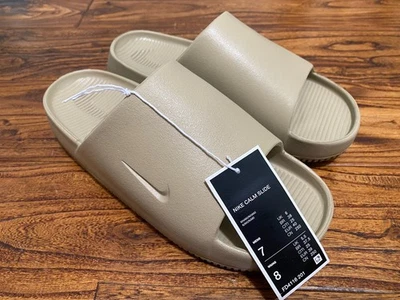 Nike Calm Slides Men's Size 7 Khaki NEW with Tags Unworn Perfect Condition - Image 1 of 4