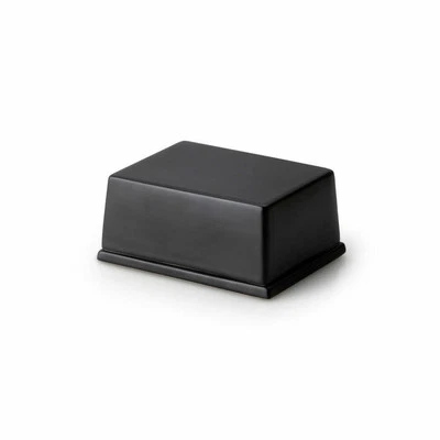 Continenta Butterdose für 250 g Butter Dose Butteraufbewahrung Keramik Schwarz - Bild 1 von 2
